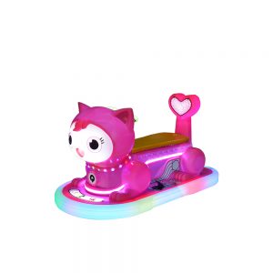 Huaqin Amusement Machine Supplier Battery Powered Purple Pink Hello Kitty Ride On toy For Sale