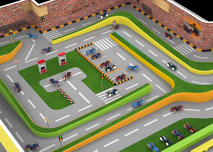 Modeling design of 350 square amusement playground