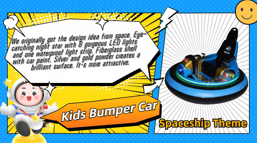 blue kids bumper car