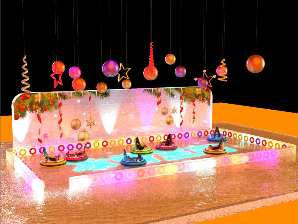 bumper car on ice site Playground Designs for Customers