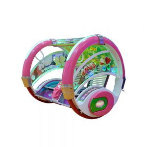 HQ Amusement Machines Facotry Spacewalk Theme Pink Indoor Carnival 360 Rolling Car For Adults