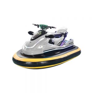 White MotorBoat Ride Electric Bumper Cars For Sale