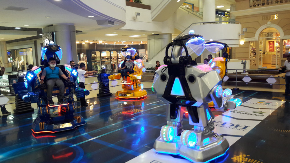 amusement walking robot