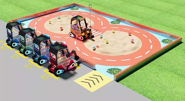 Digger Car Amusement Ride playground design