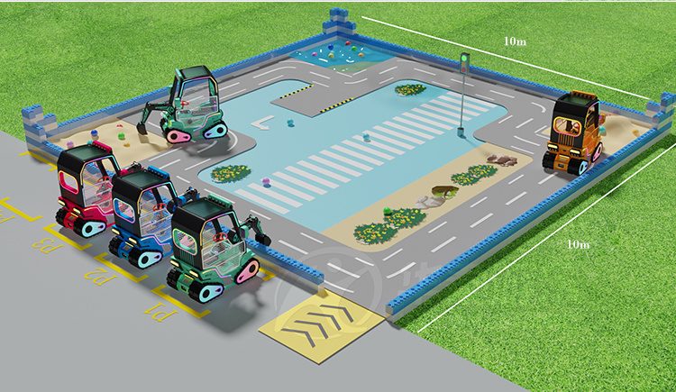 Digger Car Amusement Ride playground design