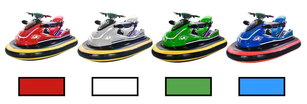 different colors motorboat bumper cars for sale