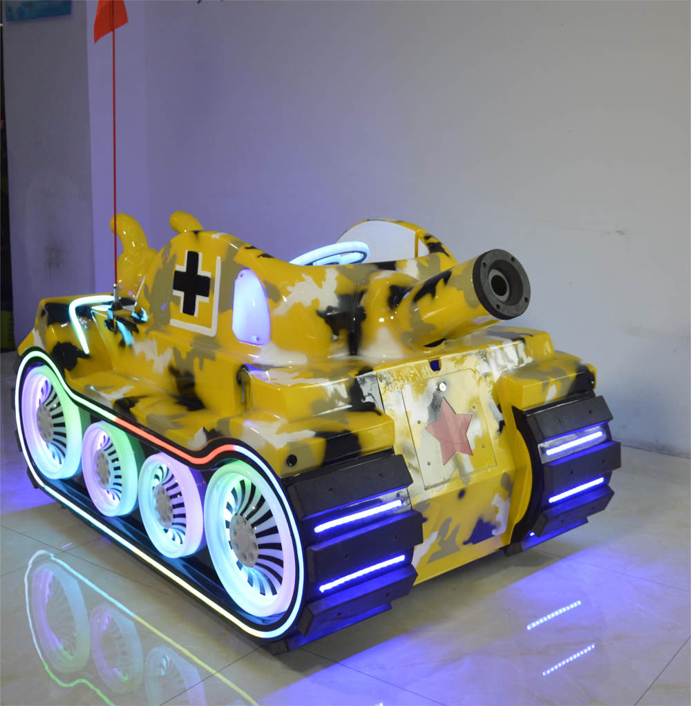 yellow Color Tank Ride on Toy with Bubble Effect