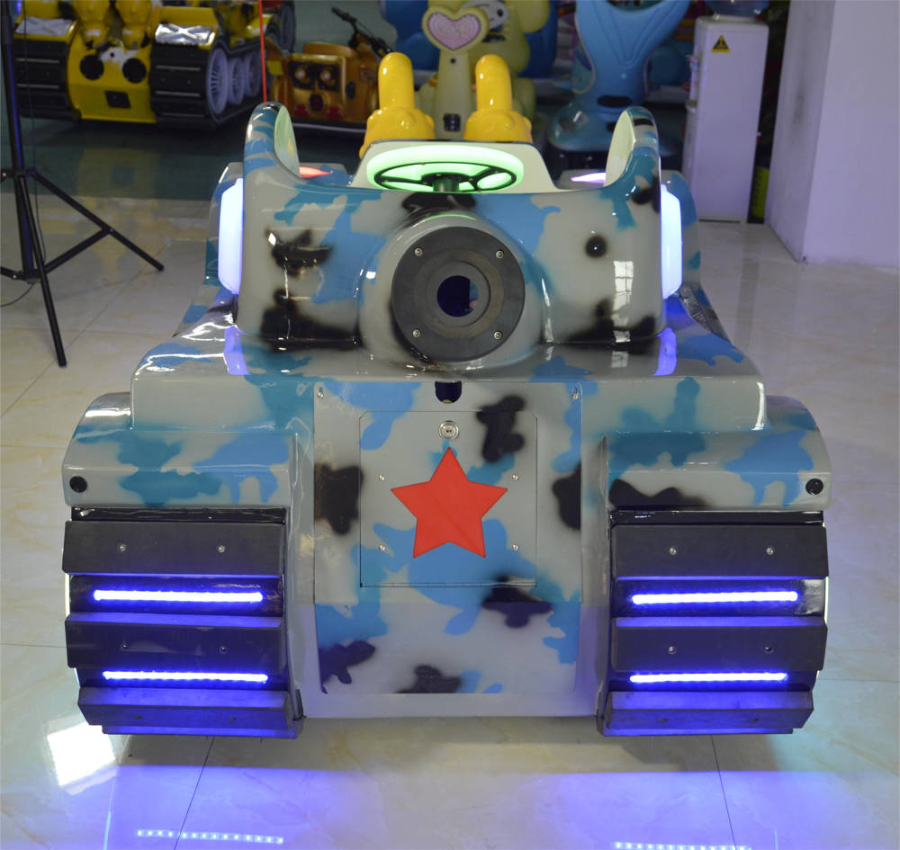 Blue White Color Bubble Effect Electric Tank Amusement Ride