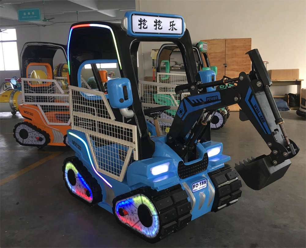 Blue color Excavator Ride on Toy for kids