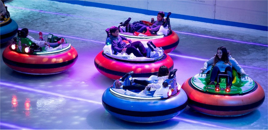 kidzone bumper car on ice