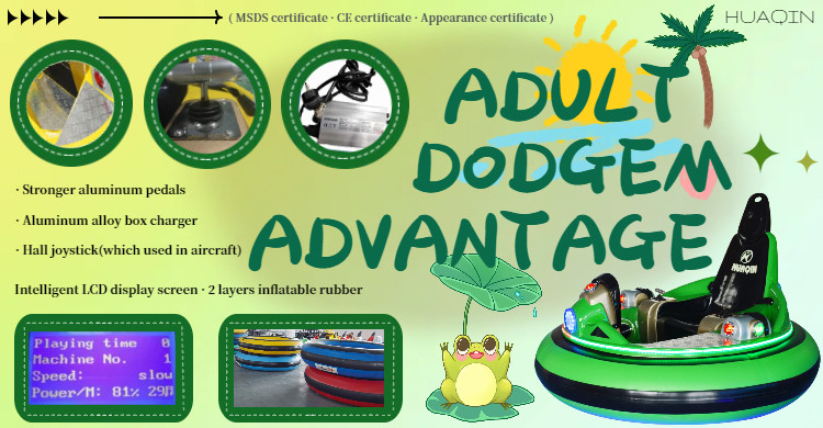 green color adults bumper car pros