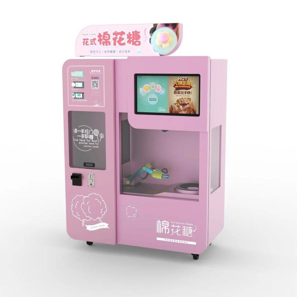 Snack Food Machinery Cotton Candy Vending Machine for sale