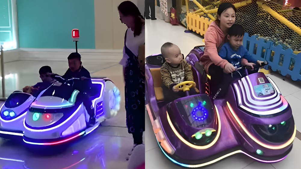 HUAQIN Amusement Parent-Kid Police Motorcycle