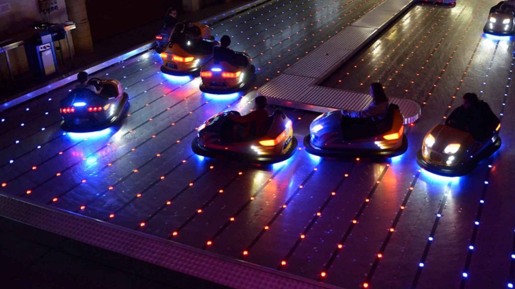 How often are the Bumper Car Floors inspected and replaced