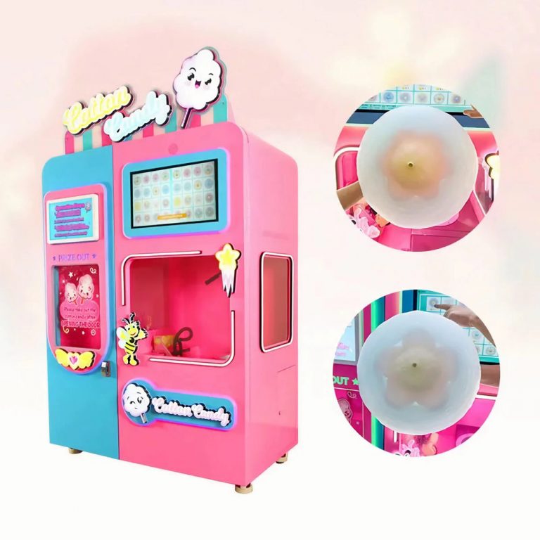 HUAQIN amusement factory Cotton Candy Vending Machine for sale