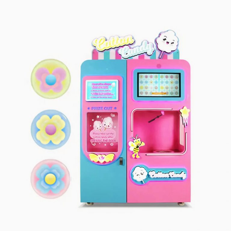 HUAQIN amusement factory Cotton Candy Vending Machine for sale