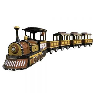 Trackless Train Manufacturer Battery Power Vintage Amusement Train Rides For Sale