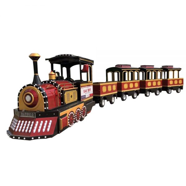 Alice kingdom theme Shopping mall Train Manufacturer Battery Power Trackless Train For Sale