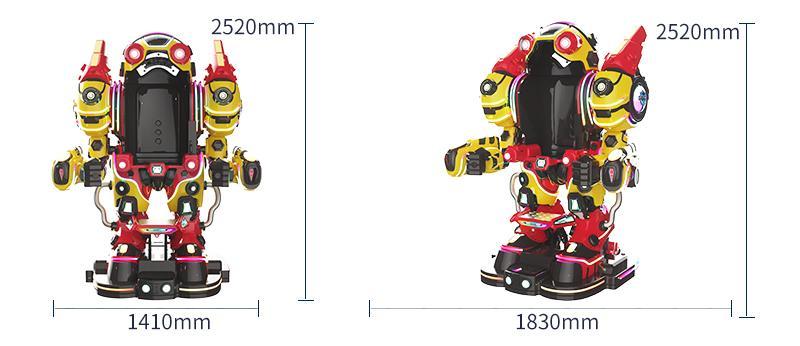 yellow future robot size