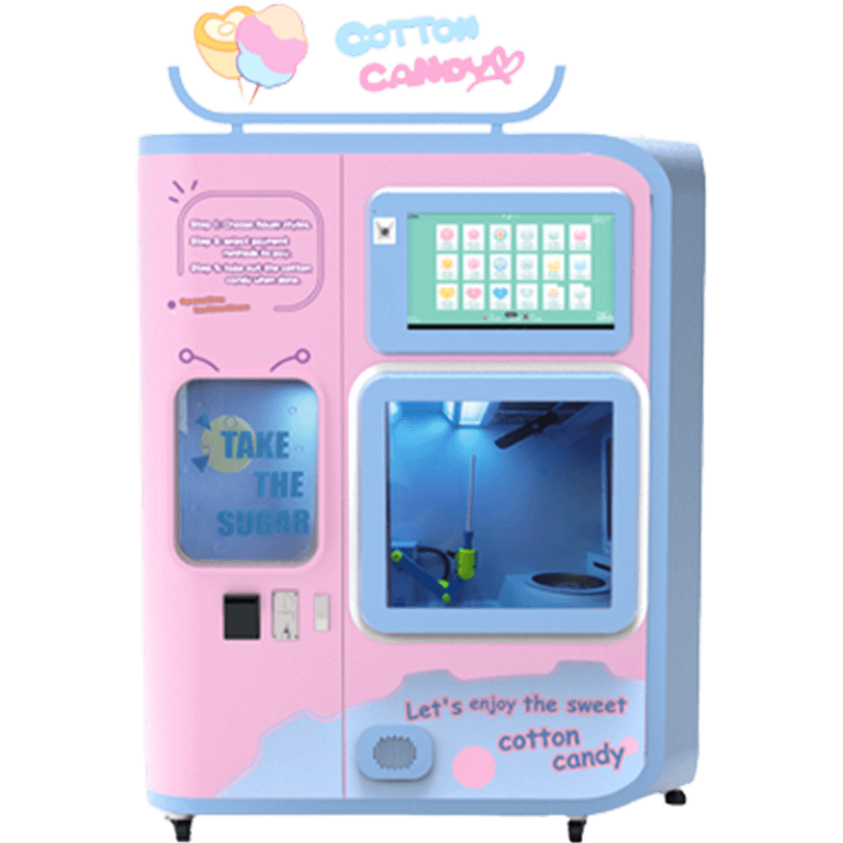HUAQIN amusement factory Cotton Candy Vending Machine for sale