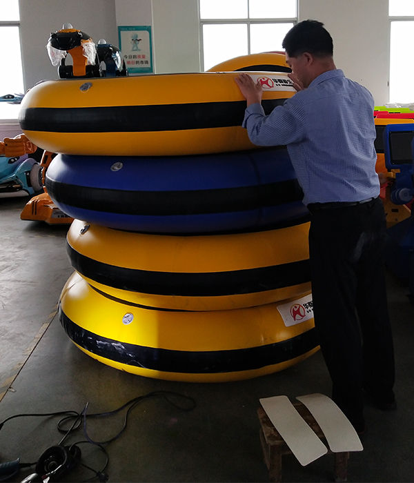 sapceship inflatable bumper car air cushion factory