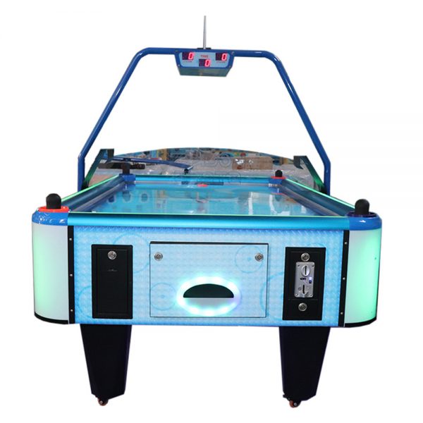 sky blue air hockey table