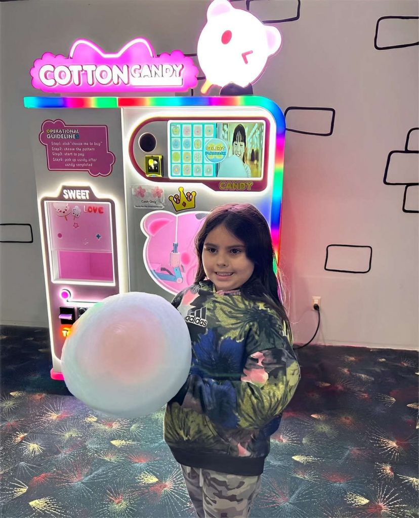 shopping mall Cotton Candy Vending Machine popularity