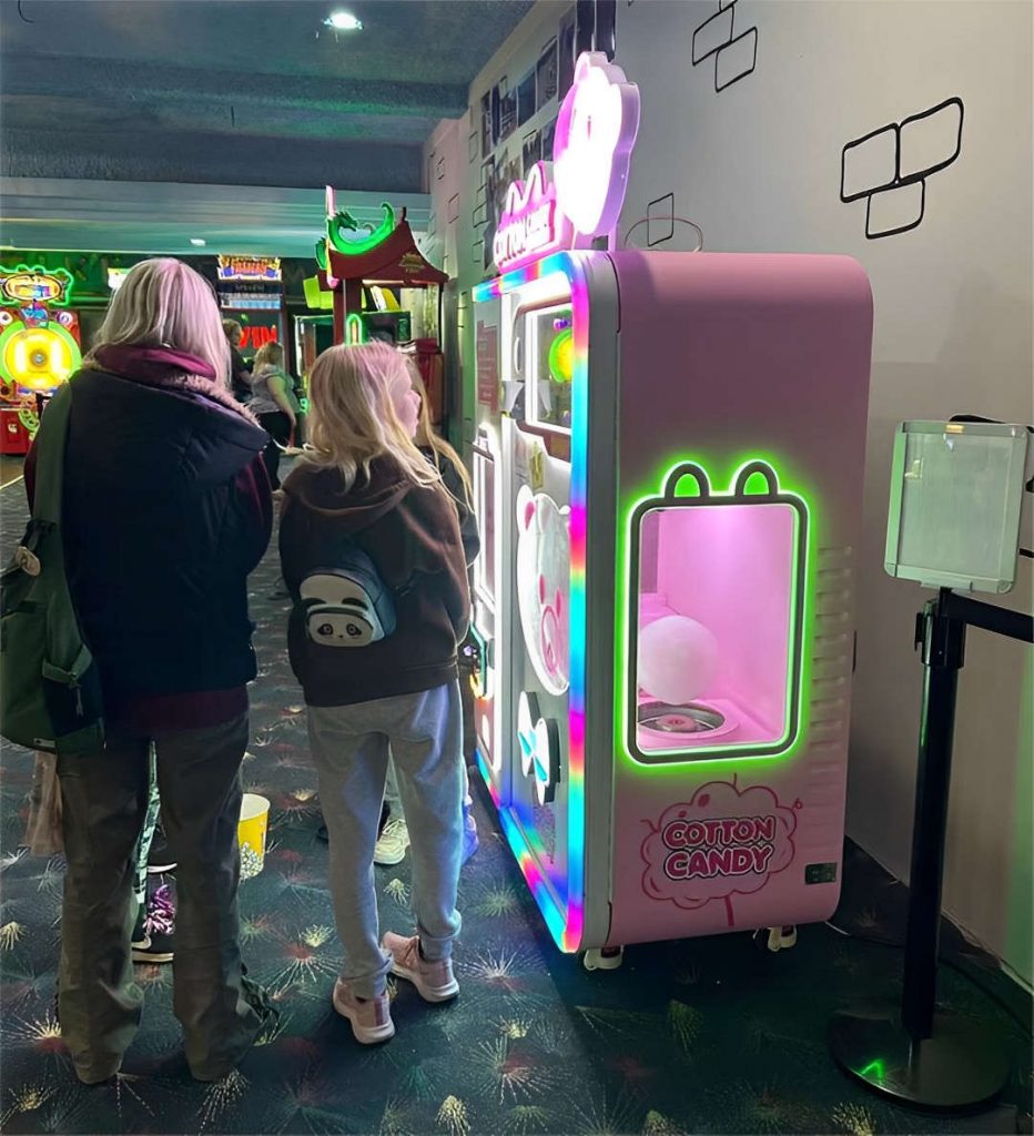 shopping mall Cotton Candy Vending Machine popularity