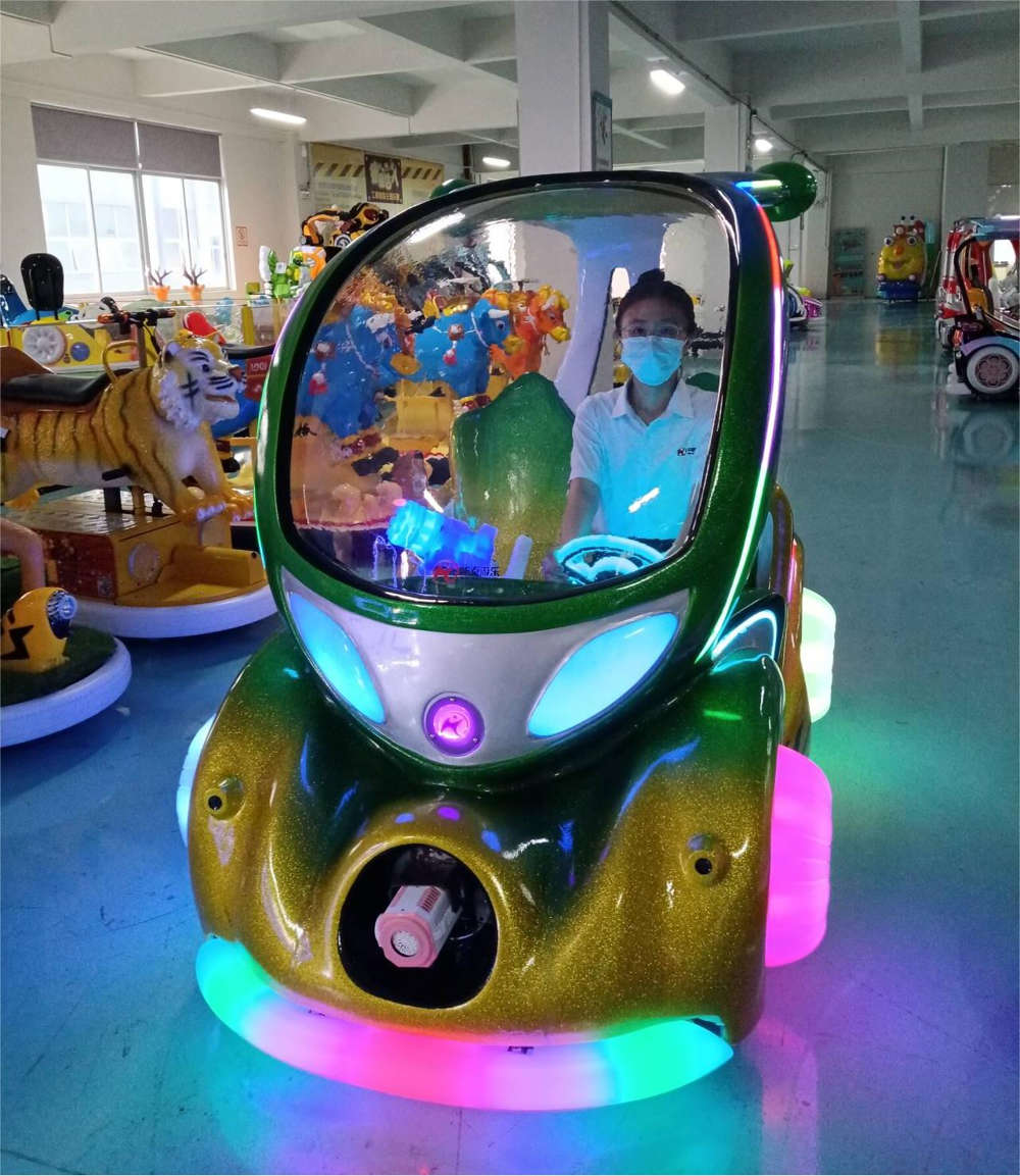 huaqin amusement battery operated kiddie ride UFO universal airship