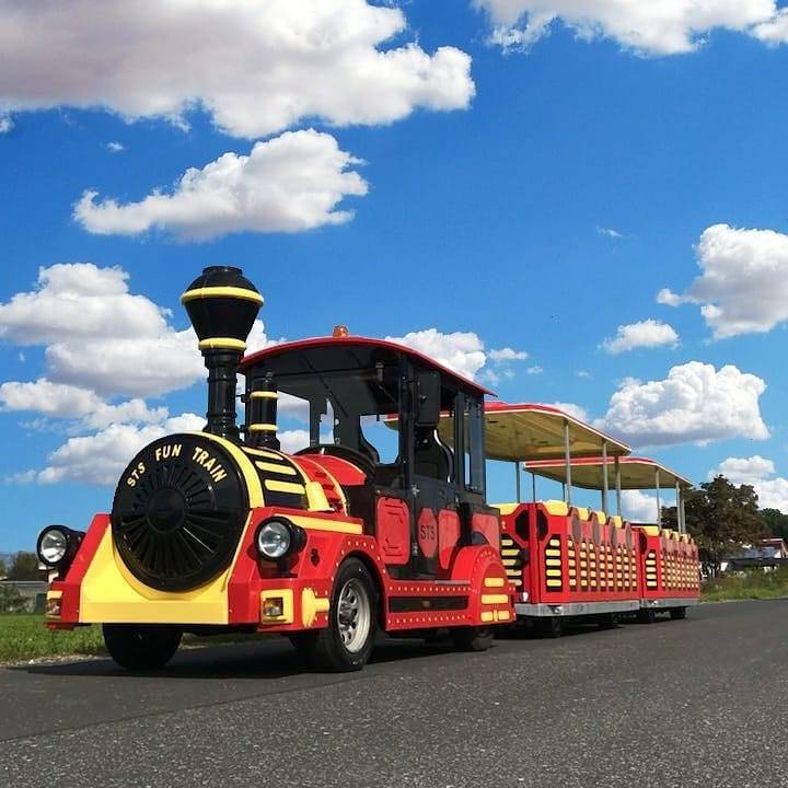 sightseeing trackless train