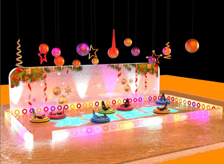bumper car on ice site Playground Designs for Customers